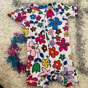 Hanna Andersson flower print rashguard 12-18m